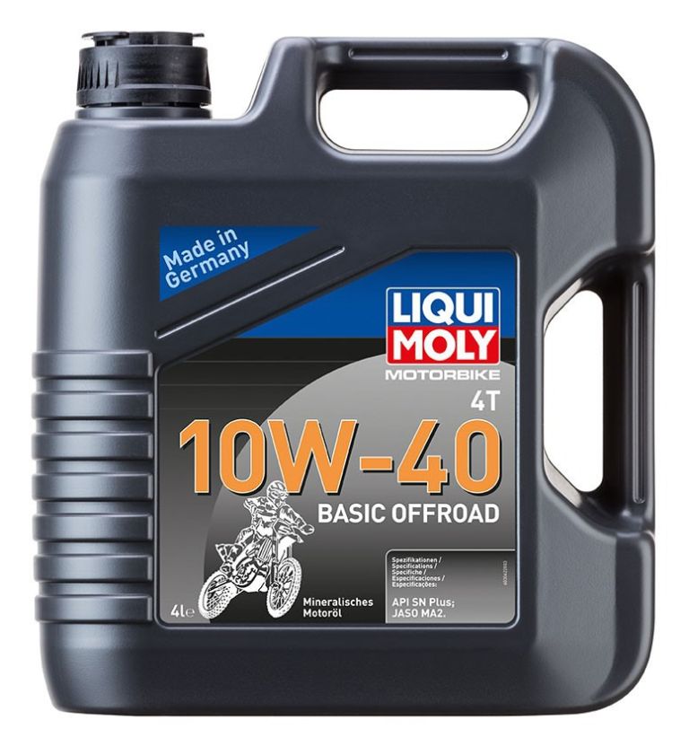 LIQUI MOLY Motorbike 4T 10W40 Basic Offroad, minerálny motorový olej olej 4 l