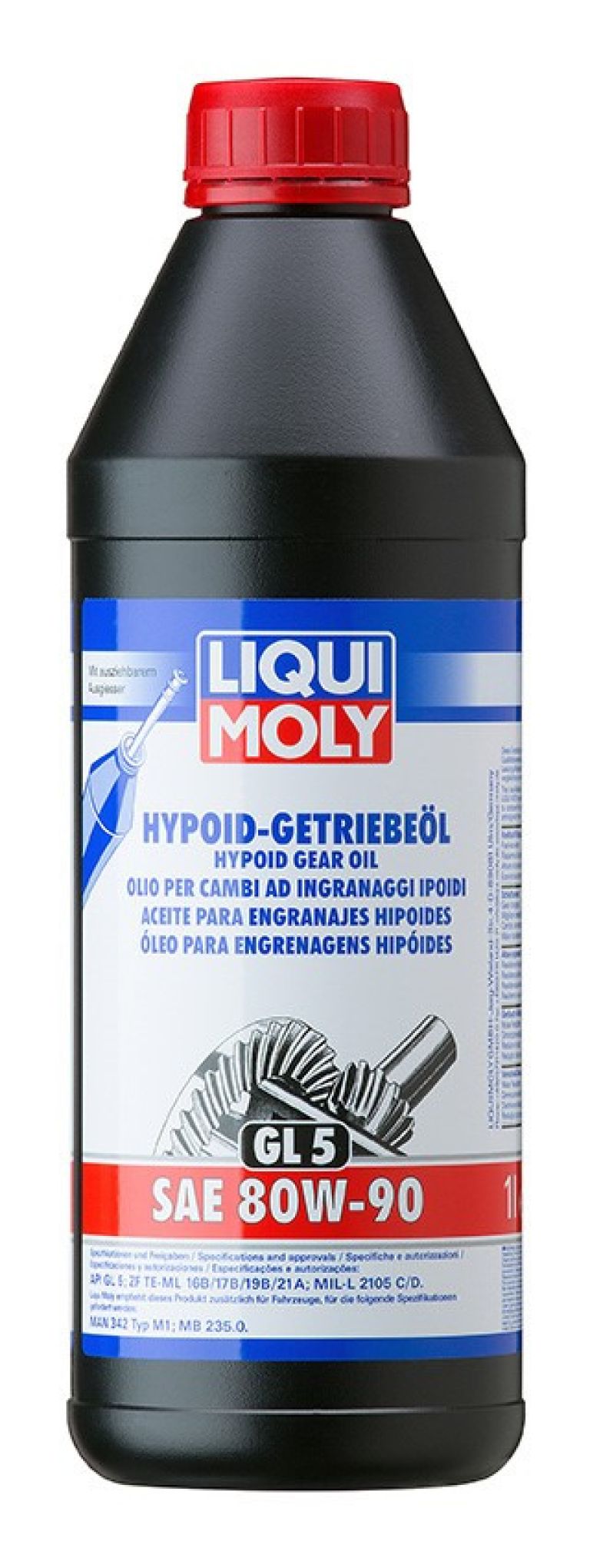 LIQUI MOLY Hypoidní převodový olej 80W-90 GL5 1l