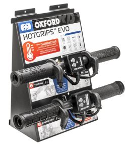 Prezentačné stojan / demo jednotka pre 4ks vyhrievaných gripov Hotgrips EVO, OXFORD