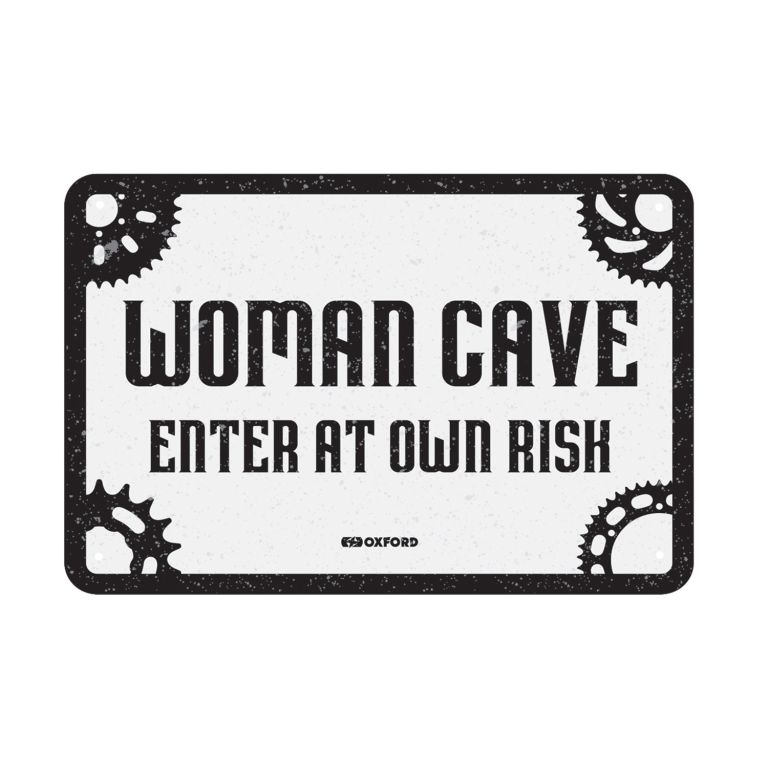 Plechová ceduľa WOMAN CAVE, OXFORD