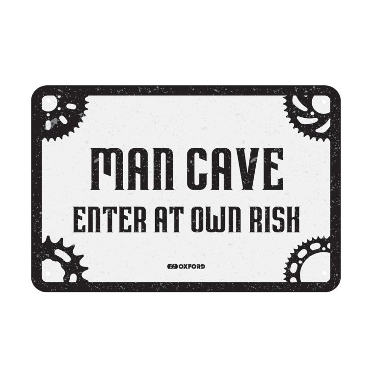 Plechová ceduľa MAN CAVE, OXFORD