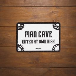 Plechová ceduľa MAN CAVE, OXFORD