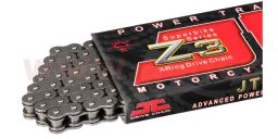 Reťaz 520Z3, JT CHAINS (x-kroužek, farba čierna, 106 článkov vr. nitovacie spojky)
