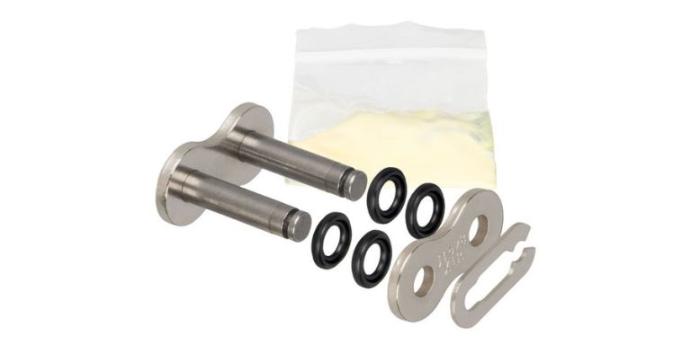 Spojka reťazu 428X1R, JT CHAINS (farba strieborná, rozpojovacie, typ SPRING)