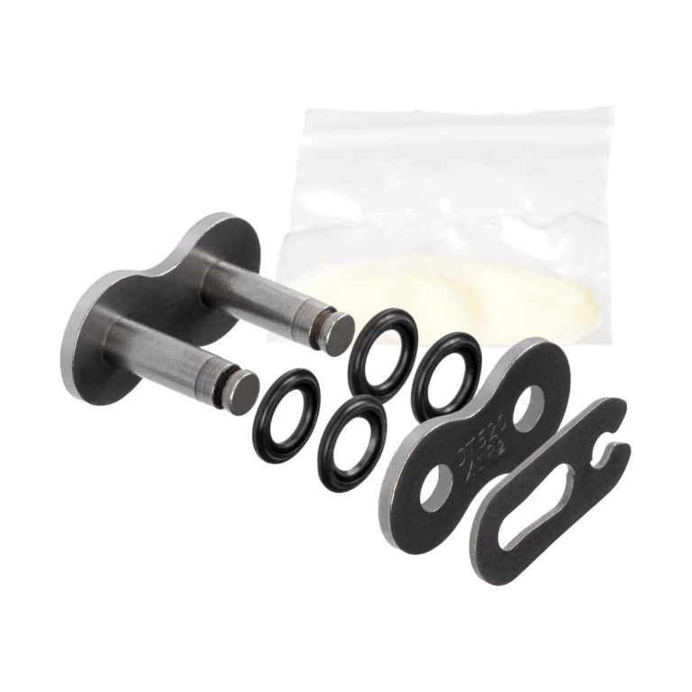 Spojka reťazu 520X1R, JT CHAINS (farba čierna, rozpojovacie, typ SPRING)