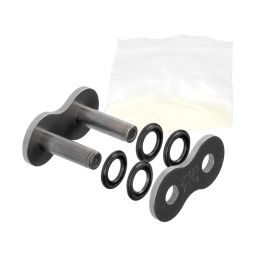 Spojka reťazu 520X1R, JT CHAINS (farba čierna, nitovacie, typ RIVET)