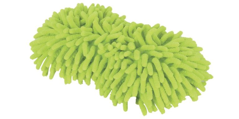 Umývacie houba NOODLE SPONGE, OXFORD (mikrovlákno, zelená fluo)