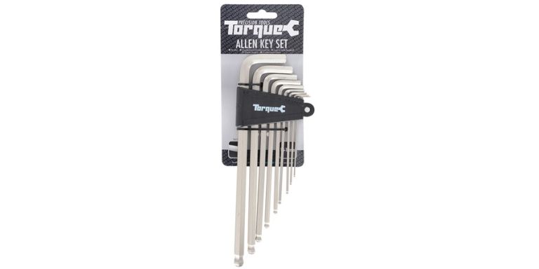 Sada prodloužených, zahnutých inbusů ALLEN KEY SET TORQUE, OXFORD (1,5 až 10 mm)