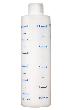 Plastová fľaša, odměrka pre miesenia oleje 2T motorov (250 ml) POLINI