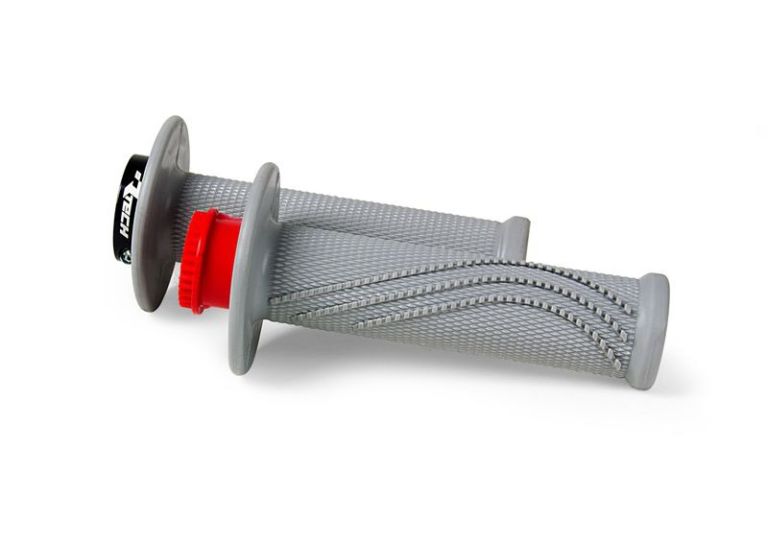 Gripy lock-on R20 Wave, RTECH (šedé, 1 pár)