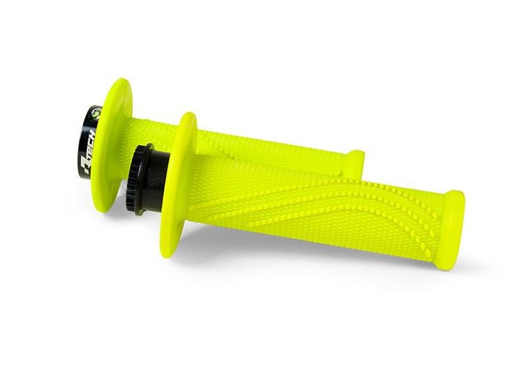 Gripy lock-on R20 Wave, RTECH (neon žlté, 1 pár)