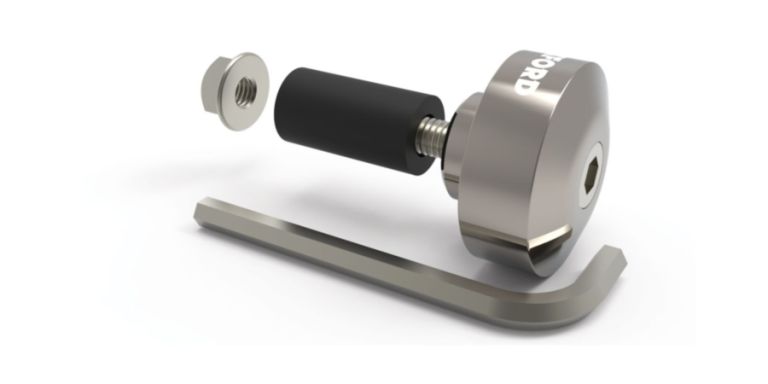 Závažia riadidiel Bar Ends 1 s redukciou pre vnútorný priemer 13 a 18 mm (vonkajší 22 a 28,6 mm), OXFORD (strieborné, pár)