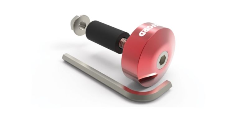 Závažia riadidiel Bar Ends 1 s redukciou pre vnútorný priemer 13 a 18 mm (vonkajší 22 a 28,6 mm), OXFORD (červený elox, pár)
