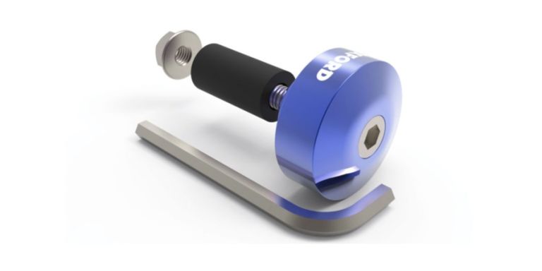 Závažia riadidiel Bar Ends 1 s redukciou pre vnútorný priemer 13 a 18 mm (vonkajší 22 a 28,6 mm), OXFORD (modrý elox, pár)