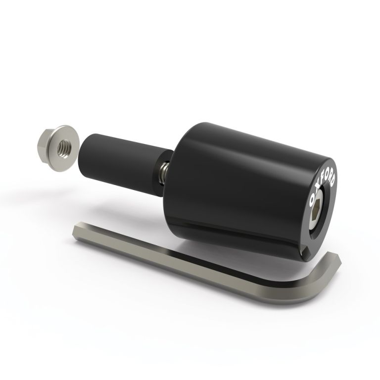 Závažia riadidiel Bar Ends 3 s redukciou pre vnútorný priemer 13 a 18 mm (vonkajší 22 a 28,6 mm), OXFORD (čierne, pár)