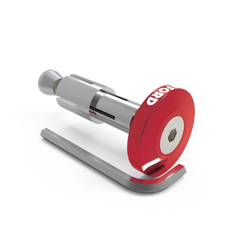 Závažia riadidiel Bar Ends 2 s kónusom pre vnútorný priemer 13 a 18 mm (vonkajší 22 a 28,6 mm), OXFORD (červené, pár)