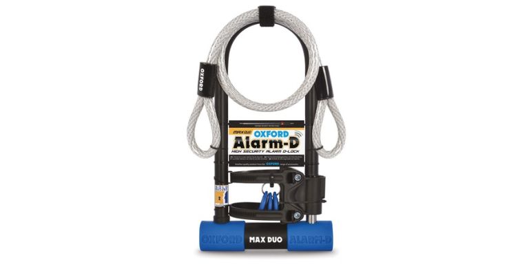 Zámok U profil Alarm-D Max DUO, OXFORD (integrovaný alarm, 306 mm x 173 mm, priemer čapu 14 mm)