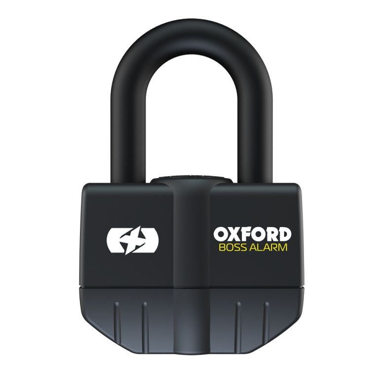 Zámok U profil BIG BOSS ALARM, OXFORD (integrovaný alarm, priemer čapu 16 mm, čierny)