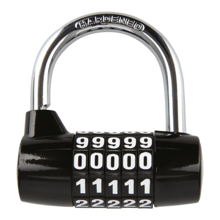 Zámok U profil 5-DIGIT, OXFORD (priemer čapu 7 mm, čierny)