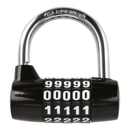 Zámok U profil 5-DIGIT, OXFORD (priemer čapu 7 mm, čierny)