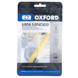 Pripomínač kotúčového zámku MINI MINDER CABLE, OXFORD (reflexné žltý, priemer lanka 2,5 mm, 1 ks, balený sáčku sa zdrhovadlem)