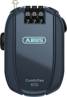 Zvinovacie lankový zámok Combiflex Midnight blue (dĺžka 65 cm), ABUS