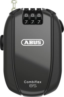 Zvinovacie lankový zámok Combiflex Break (dĺžka 85 cm, čierny), ABUS