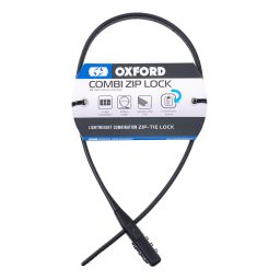 Zámok zdrhovací na prilby a príslušenstvo COMBI ZIP LOCK, OXFORD (čierny)
