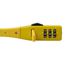 Zámok zdrhovací na prilby a príslušenstvo COMBI ZIP LOCK, OXFORD (žltý)