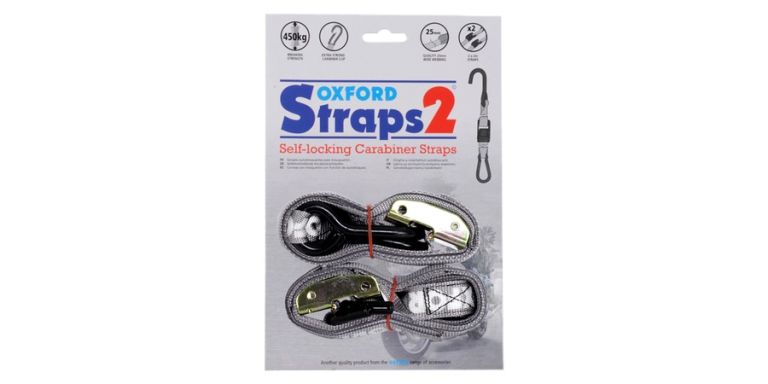 Popruhy CARABINER STRAPS nastaviteľné a zosilnené, OXFORD (šedé, šírka 25 mm)