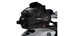 Tankbag na motocykel Q4R QR, OXFORD (čierny, s rýchloupínacím systémom na viečka nádrže, objem 4 l)