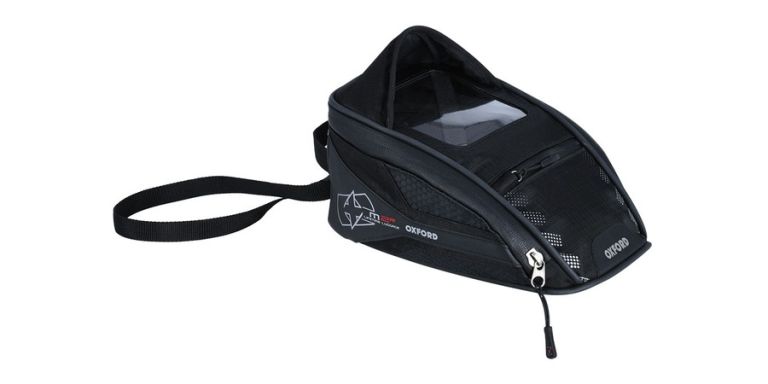 Tankbag na motocykel M2R, OXFORD (čierny, s magnetickú základňou, objem 2 l)