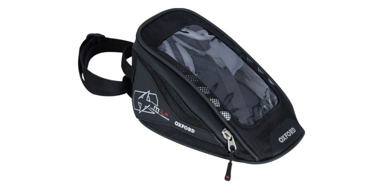 Tankbag na motocykel M1R Micro, OXFORD (čierny, objem 1 l)