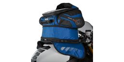 Tankbag na motocykel M30R, OXFORD (černý/modrý, s magnetickú základňou, objem 30 l)