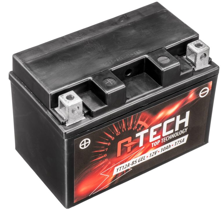Batérie 12V, YT12A-BS gél, 12V, 10Ah, 175A, bezúdržbová gél technológie 150x88x105 A-TECH (aktivovaná ve výrobe)