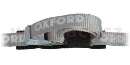 Popruhy Cam Straps nastaviteľné s fixací volného konce pomocou suchého zipu, OXFORD (šedé, 1 pár)