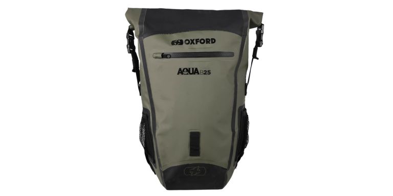 Vodotesný batoh Aqua B-25, OXFORD (khaki/černý, objem 25 l)