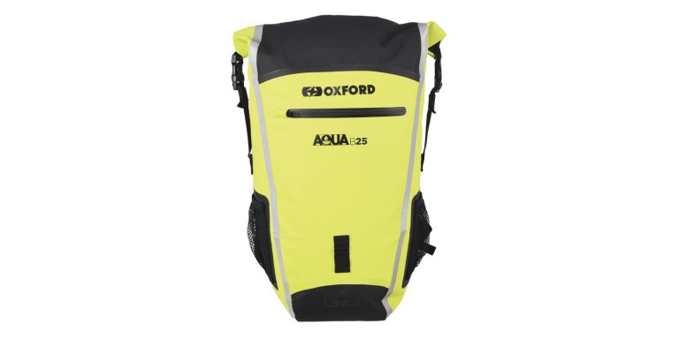 Vodotesný batoh Aqua B-25, OXFORD (černý/žlutý fluo, objem 25 l)