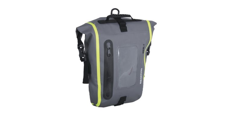 Tankbag na motocykel Aqua M8, OXFORD (černý/šedý/žlutý fluo, s magnetickú základňou, objem 8 l)