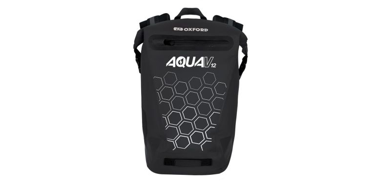 Vodotesný batoh AQUA V12, OXFORD (čierna, objem 12 L)