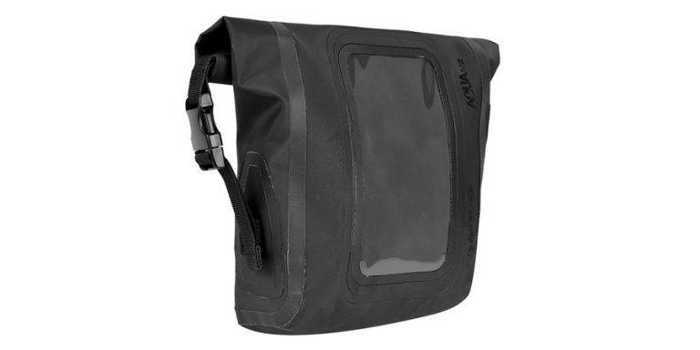 Tankbag na motocykel AQUA MINI M2, OXFORD (čierna, s magnetickú základňou, objem 2 l)