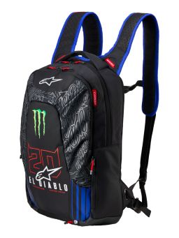Batoh CITY HUNTER V2 FQ20 MONSTER kolekce, ALPINESTARS (černá/červená fluo/modrá/zelená, objem 22 l) 2026