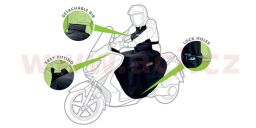 Prehoz cez nohy a telo Scootleg textilní/nepromokavý, OXFORD (čierny)