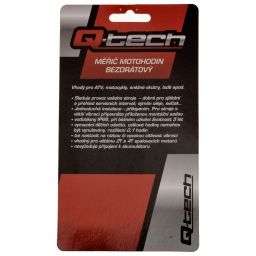 Merač motohodín bezdrôtový s nulovatelným počítadlom, Q-TECH (žltý)