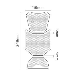 Protektor nádrže vícedílný GRIPPER ADV, OXFORD (čierny)