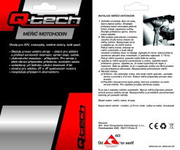 Merač motohodín, Q-TECH (červený)