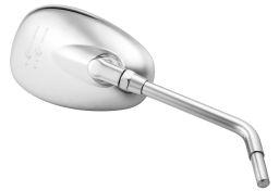 Spätné zrkadlo chrómové (tŕň priemer 10 mm), Q-TECH (chróm), L=P