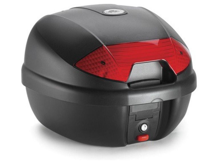 K30N MONOLOCK topcase, KAPPA (30 L, čierny nelakovaný + červená odrazka)