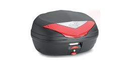 MONOLOCK TopCase, KAPPA (46L, čierny nelakovaný + červená odrazka)