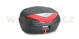 MONOLOCK TopCase, KAPPA (46L, čierny nelakovaný + červená odrazka)